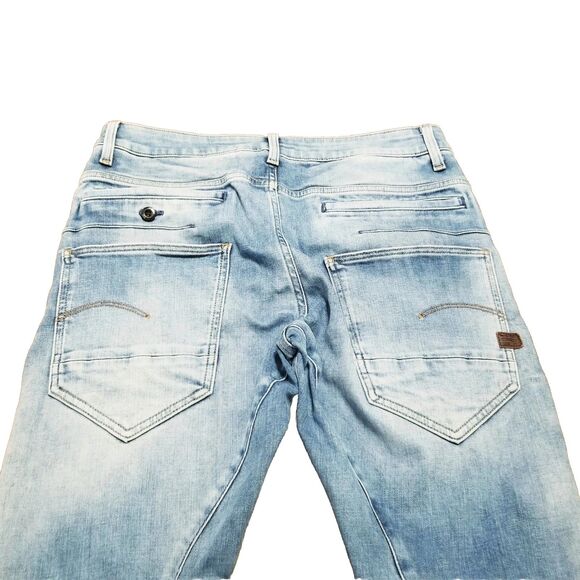 G Star Raw Jeans D Staq 3D Slim Men's Size 32 Blue Faded Stretch Denim (33x29) - Picture 4 of 6